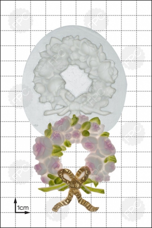 'Rose Wreath' Silicone Mould